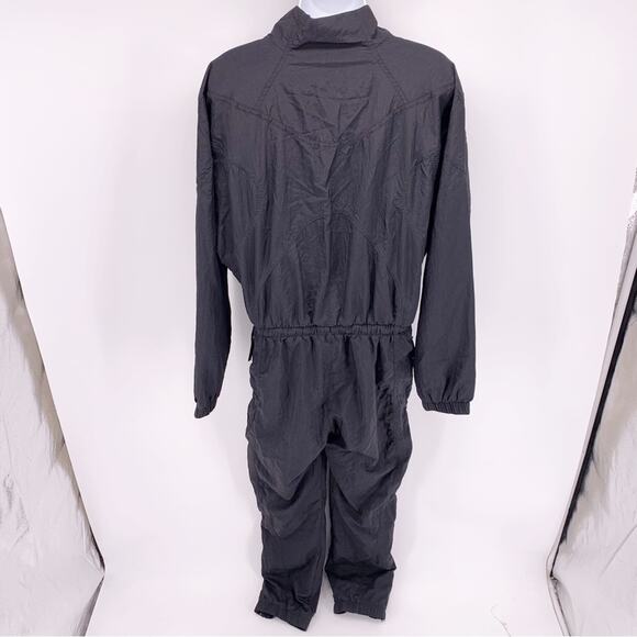 Nike Black One Piece Nylon Warm Up Jumpsuit Size Small - Picture 7 of 10